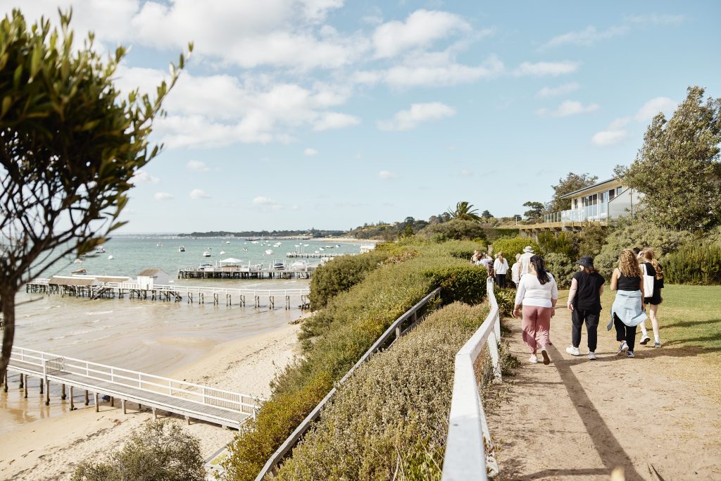 Wellness Retreat Victoria. Aurora Wellness Retreats and Spa Retreats. People walking on Retreat